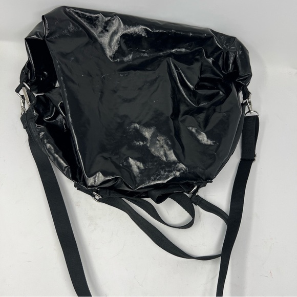 LeSportsac Black Bag With Top Handle And Detachable Shoulder Strap Silver Hardwa - Picture 8 of 10